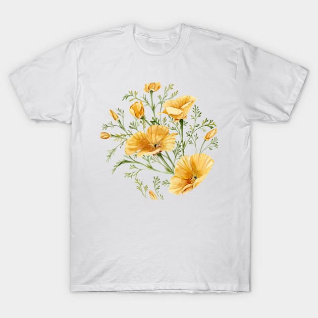 California Poppies T-Shirt by ShealeenLouise